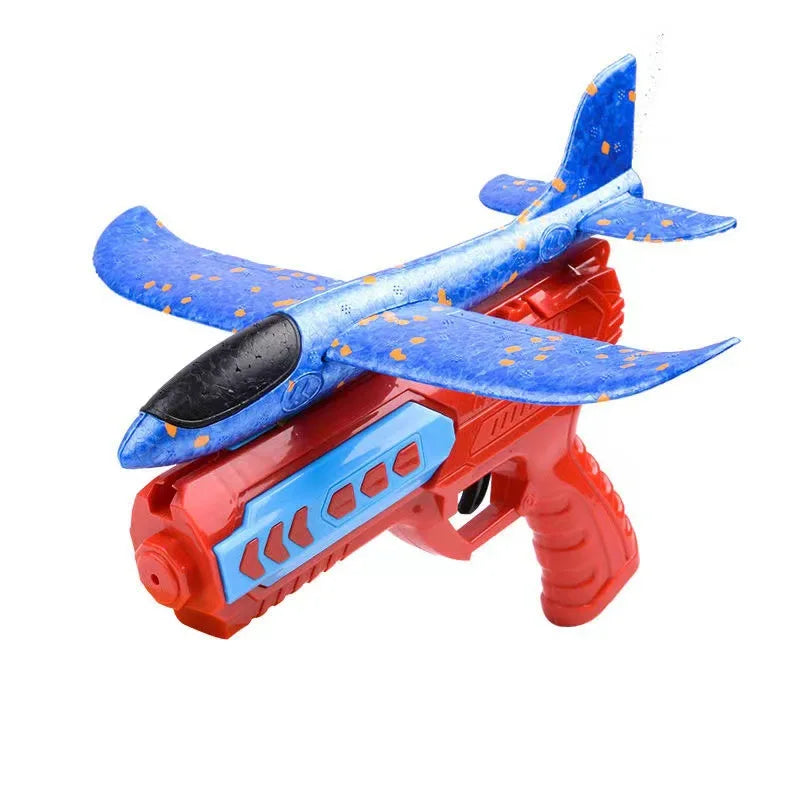 Brinquedos de Avião de Ejeção Infantil - Avião de Espuma Planador para Jogos ao Ar Livre, Brinquedo para Pais e Filhos, Brinquedo de Tiro e Voo de Espuma.