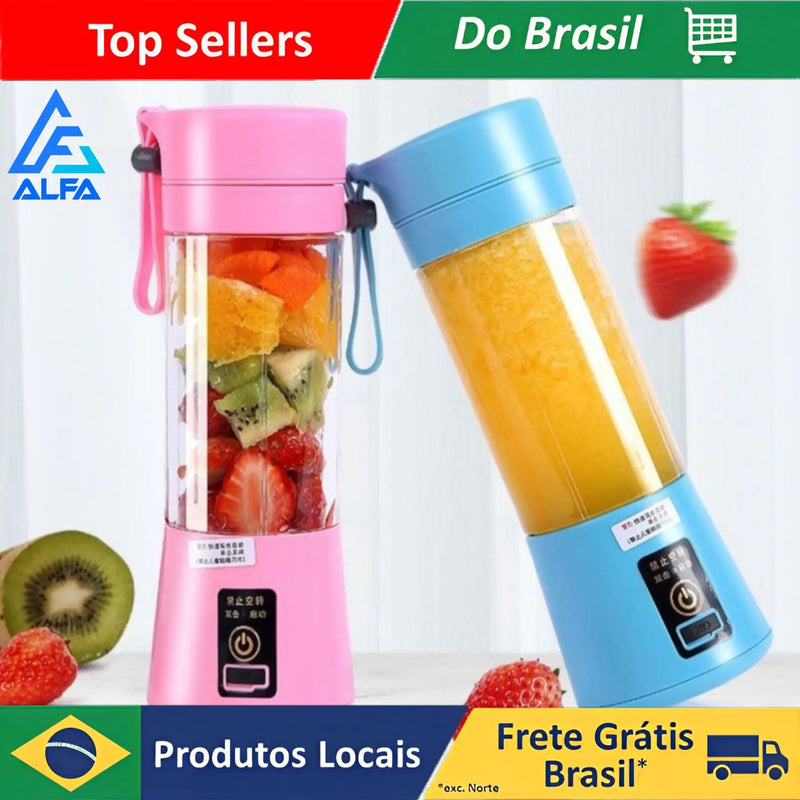 Mini Liquidificador Portátil Shake e Suco Cup 6 Lâminas Recarregável Utilidade doméstica